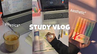 Aesthetic study vlog📚🇵🇰🌷| productive study tips |