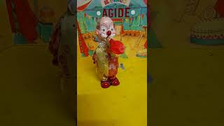 il clown dei palloncini..Vintage di Latta anni 60..circolino Agide ..