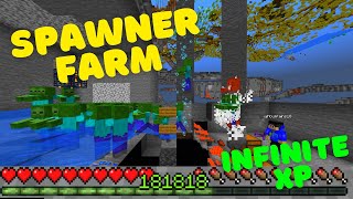 Skeleton / Zombie Spawner Farm | Early Game XP!