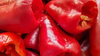 Сладкий болгарский перец для фарширования на зиму  без соли и уксуса.Sweet Pepper for the winter.