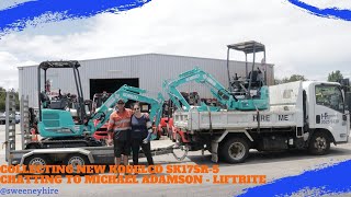 Collecting our new Kobelco SK17SR-5  & Chatting to Michael Adamson - Liftrite Hire & Sales