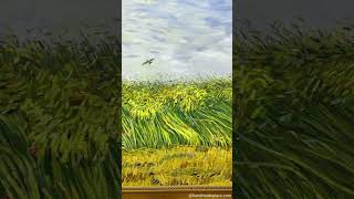 Wheatfield with Lark Oil Painting Reproduction | Vincent van Gogh  #oilpaintingforsale