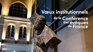 Cérémonie de voeux institutionnels de la Conférence des évêques de France pour 2023