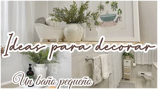 NUEVA DECORACIÓN 2024| IDEAS PARA DECORAR UN BAÑO PEQUEÑO #ideas #decoration#decor