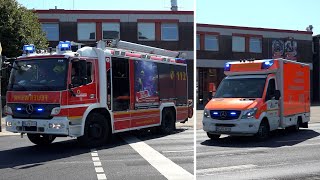 HLF20 und 2x RTW der Berufsfeuerwehr Mönchengladbach, Feuerwache 2