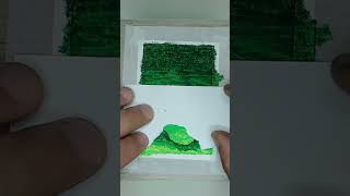 como pintar uma paisagem linda com giz pastel em tons de verde #gizpastel