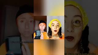 MAKEUP CHALLENGE TIKTOK TREND O SOL PEDIU A LUA EM CASAMENTO - MAQUIAGEM - MARI - Versão 1 - #shorts