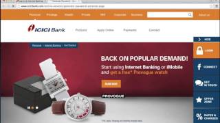 ICICI Bank Online Banking Login Instructions