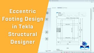 How to Design Eccentric Footing In Tekla Structural Designer in Tamil | Eccentricity Footing Design