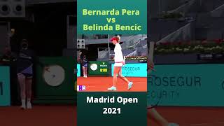 Bernarda Pera vs Belinda Bencic Madrid Open 2021 #Shorts