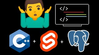 I created a web app using pure C++ backend, Svelte.js and PostgreSQL