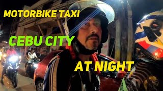 Cebu city motor bike taxi at night Philippines #cebu #travel #motovlog  #philippinestravel