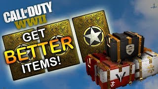 HOW TO get BETTER ITEMS from your EVENT BRIBES! (CALL OF DUTY WW2)