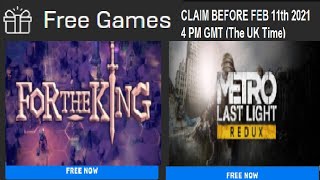 FREE Metro Last Night Redux & For the Kong from Epic Games Store!