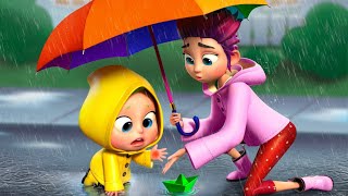 Rain, Rain Go Away Nursery Rhyme With Lyrics - Cartoon Animation Rhymes & Songs for Children