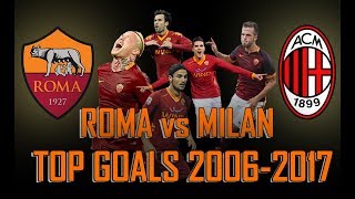 ROMA Milan TOP GOALS 2006-2017