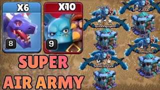 TH13 Trophy Push Attack With Dragon + Super Minion ! Th13 Attack Strategy 2023 Clash Of Clans /2