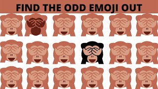 How good is your eyes #8. Find The Odd Emoji Out #emoji #eyesightimprovement #eyesight #emojipuzzle