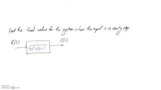 Recap & Example of Final Value Theorem