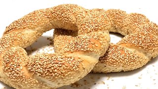 Турецкие бублики с кунжутом. Симиты/Turkish bagels with sesame