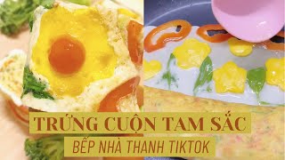 Bếp Nhà Thanh | Trứng cuộn tam sắc - Ngon lại còn bắt mắt