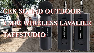 CEK OUTDOOR 2 MIC CLIP ON WIRELESS TAFFSTUDIO LAVALIER #micwireless #micwirelessmurah