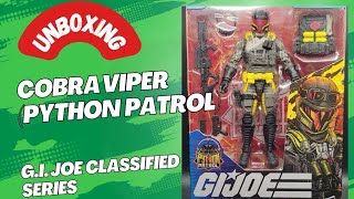 UNBOXING - G.I. Joe Classified Series Cobra Viper (Python Patrol)