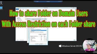 HOW TO SHARE FOLDER ON WINDOWS SERVER DOMAIN CONTROLER / ACTIVE DIRECTORY, WITH USERS PERMESION.