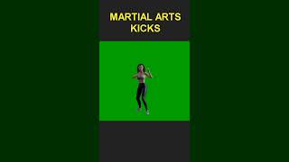 Woman Martial Arts Kicks #shorts