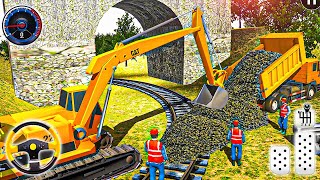 Off Road Excavator Simulator Mountain Cutter - Bulldozer and Dump Truck Driving - Android GamePlay