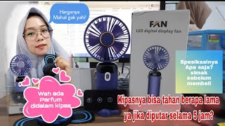 REVIEW DAN UJI COBA KIPAS ANGIN PORTABLE MURAH - KIPAS ANGIN FAN