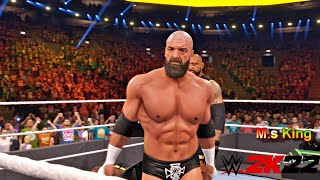 WWE 2k22 - Triple H VS. Bobby Lashley (Full Match) on Money inthe Bank in Hindi