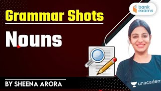 Grammar Shots | Nouns | English Grammar for Bank Exams 2021 | Sheena Arora