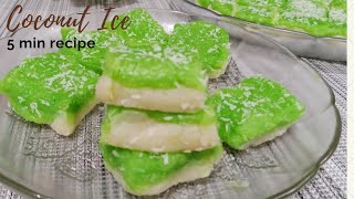 Coconut Ice Recipe|Sweet Dessert  it will melt in your mouth