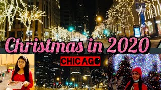 Christmas Hindi Vlog| Day in Chicago Downtown| Long Drive| Christmas America| Indian vlogger in USA