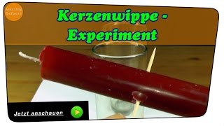 Die Kerzenwippe - Experiment | Anleitung