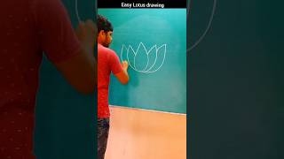 Lotus drawing #shorts #art #drawing #trending #shortsfeed #diy #youtubeshorts #easy #draw