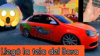 Llega la tela exótica para el bora mal 🙈 😰#autos#boragli  #elbanano