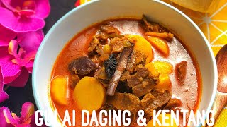 Gulai Daging dan Kentang (Beef and Potatao Curry)