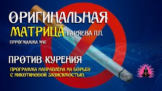 « ПРОТИВ КУРЕНИЯ » Программа №15 ⚠️ Оригинальная матрица Гаряева П П ☀️ SoftRadio ru