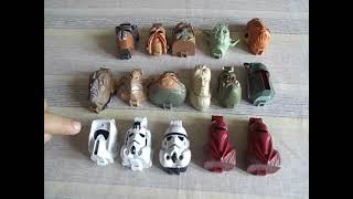 STAR WARS MICRO MACHINES MINI HEADS FROM RETURN OF THE JEDI (ALMOST ALL...)