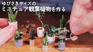 ゆびさきサイズの観葉植物を作る / ミニチュア