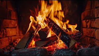 Crackling Fireplace Sounds 🔥 Burning Logs for Ultimate Stress Relief