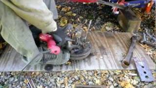 1989 Ford Probe, Time lapse removing stuck rear arm bolt