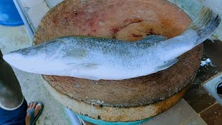 SIANG IKAN SIAKAP FROZEN PALING SUSAH || POTONG KEPING KEPALA BELAH DUA ||