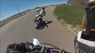 250 2-stroke vs. 4-stroke Supermoto!