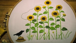 Sunflower Embroidery | Thêu Hoa Hướng Dương