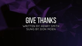 GIVE THANKS  WITH A GREAT FULL HEART (#Don Moen) KARAOKE, #GIVETHANKS