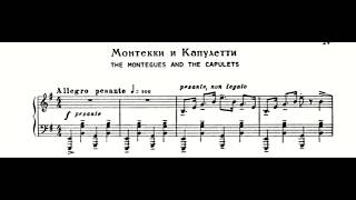 Sergej Prokovjev - Dance of the Knights, Romeo and Juliet, Piano and Music Score