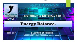 Nutrition 11|Energy balance